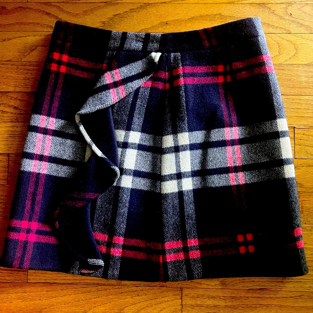 NWT Plaid wool JCREW skirt, size 4